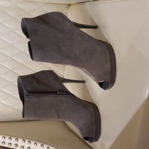 Shoes swede ankel size open toe